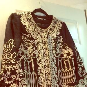 Regal embroidered cotton/wool jacket